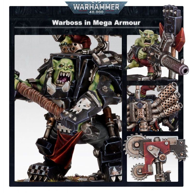 STOCK2 - Warhammer 40k - Orks Boss de Guerre en Mega-Armure