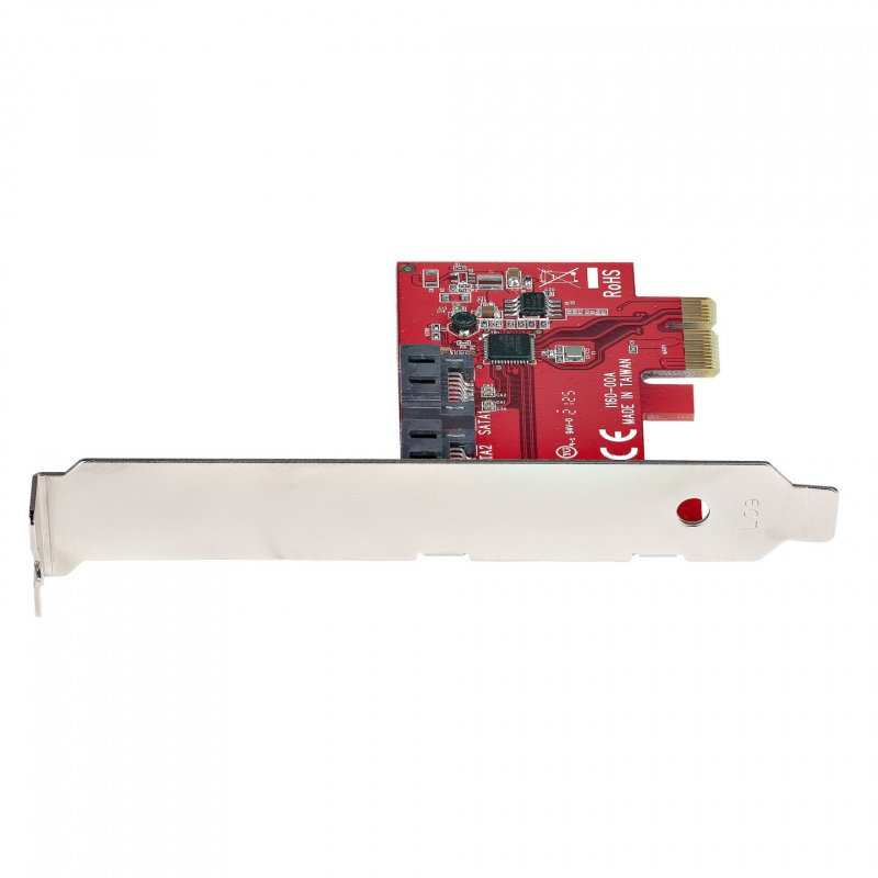 StarTech.com Carte PCI Express SATA 2 ports - Carte Contrôleur PCIe SATA - 6Gbps - ASM1166 Non-RAID - Convertisseur PCI