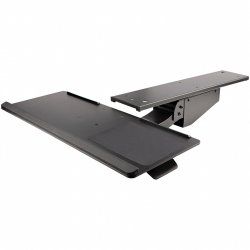 StarTech.com Under Desk Keyboard Tray - Full Motion & Height Adjustable Keyboard and Mouse Tray, 10"x26" Platform - Ergo