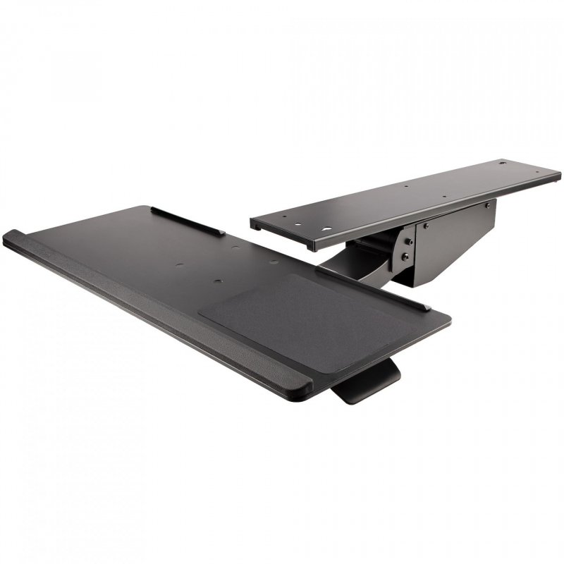 StarTech.com Under Desk Keyboard Tray - Full Motion & Height Adjustable Keyboard and Mouse Tray, 10"x26" Platform - Ergo