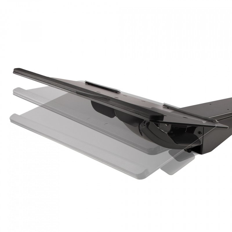StarTech.com Support Clavier Coulissant sous Bureau - Tablette Clavier et Souris Ajustable en Hauteur - Mouvement Comple