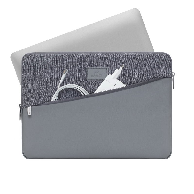Rivacase 7903 notebook case 33.8 cm (13.3") Sleeve case Grey