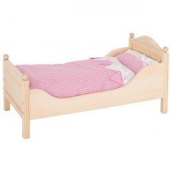 Lit poupée Goki compatible en bois