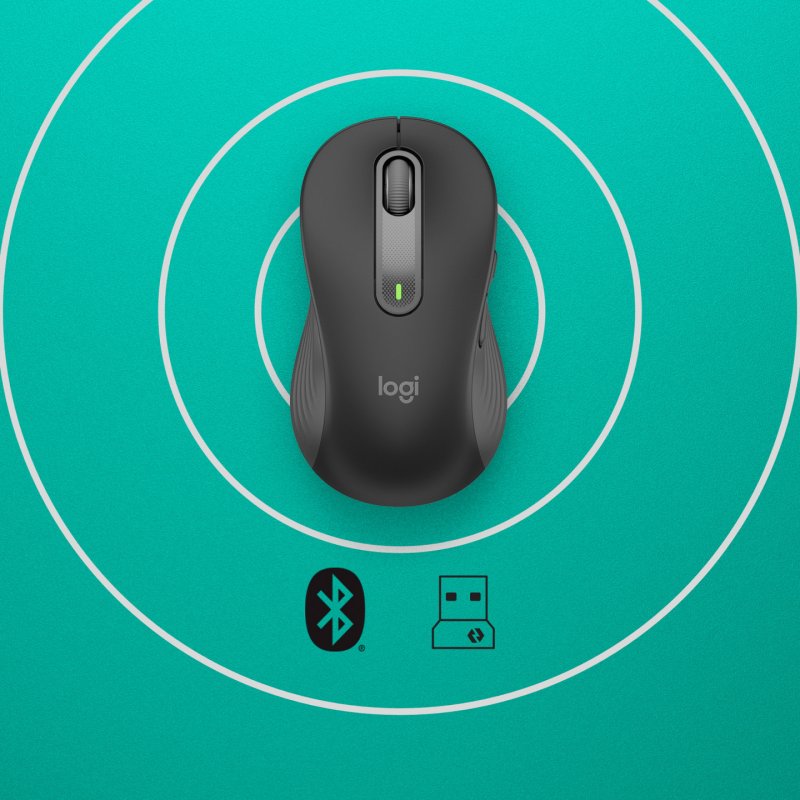 Logitech Signature M650 souris Gauche RF sans fil + Bluetooth Optique 2000 DPI