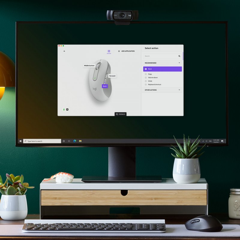 Logitech Signature M650 souris Gauche RF sans fil + Bluetooth Optique 2000 DPI