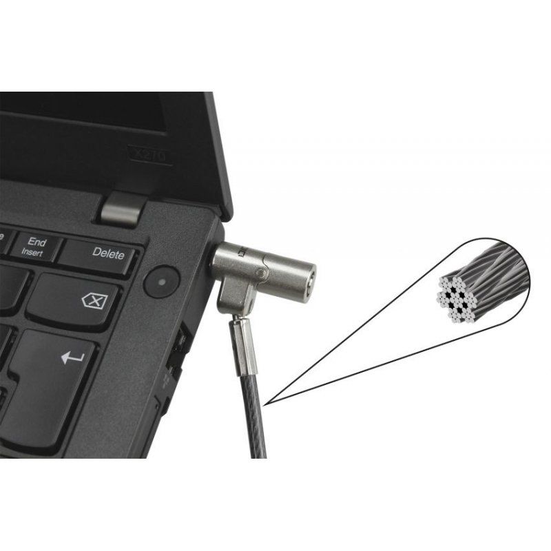 Dicota D31887 cable lock Black, Silver 2 m