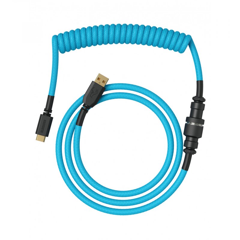 Glorious PC Gaming Race Coiled Blue 1.37 m USB Type-A, USB Type-C