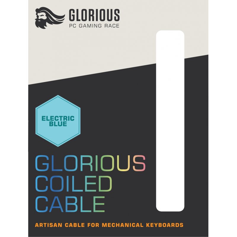 Glorious PC Gaming Race Coiled Blue 1.37 m USB Type-A, USB Type-C