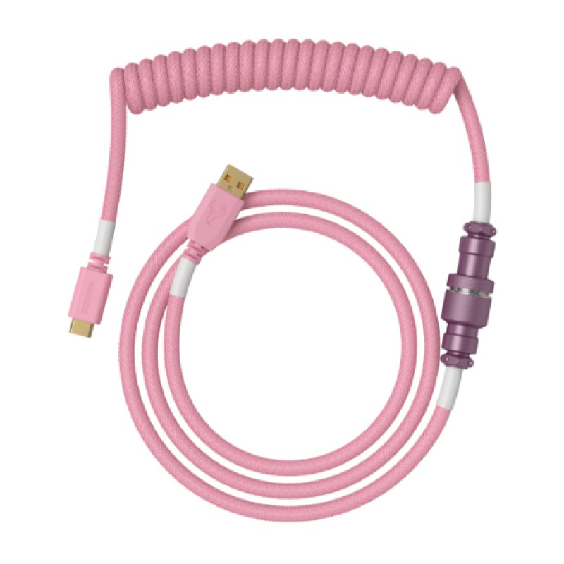 Glorious PC Gaming Race Coiled Pink 1.37 m USB Type-A, USB Type-C