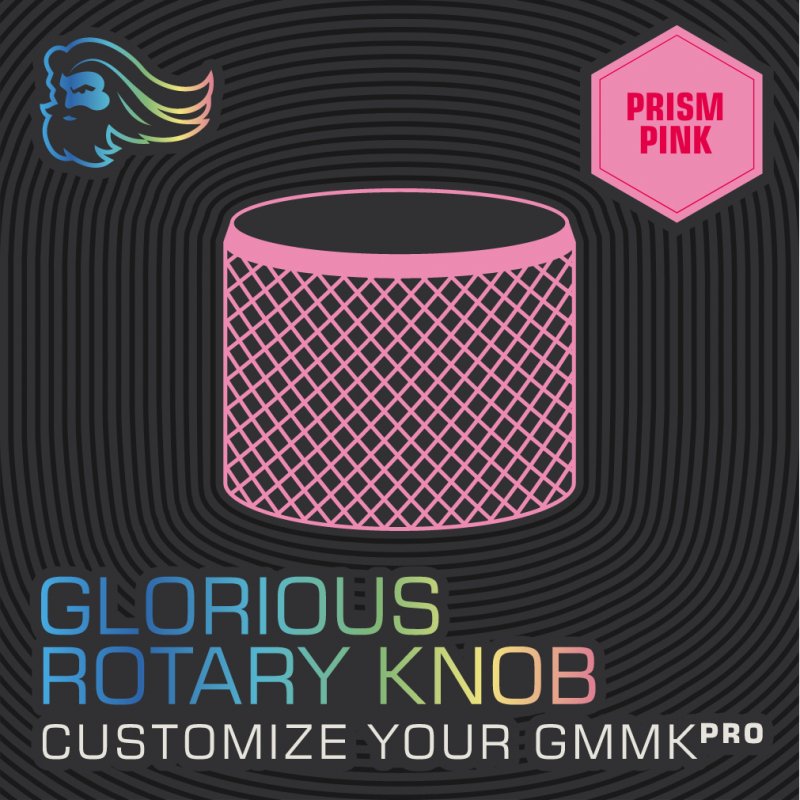 Glorious PC Gaming Race compatible GMMK PRO Rotary Knob - pink