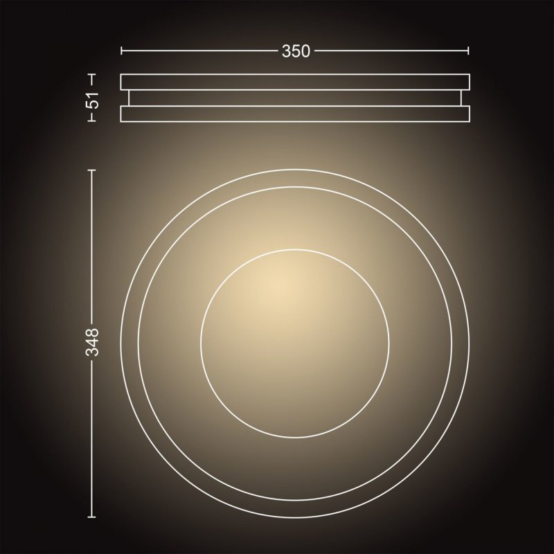 Philips Hue White ambiance Plafonnier Being