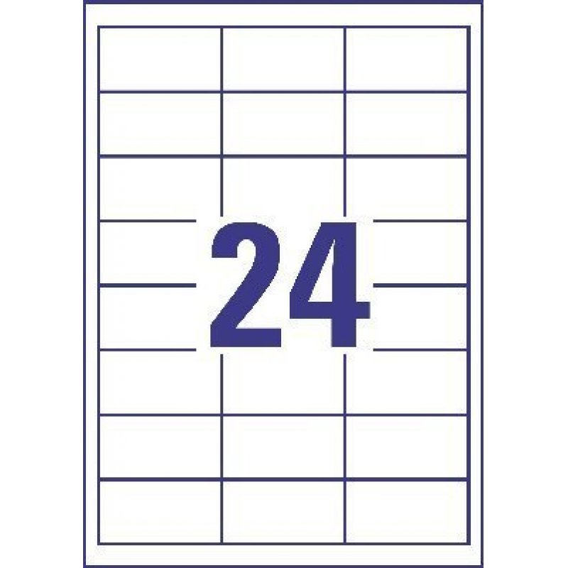 Avery 3658-10 self-adhesive label Rectangle Permanent White 240 pc(s)