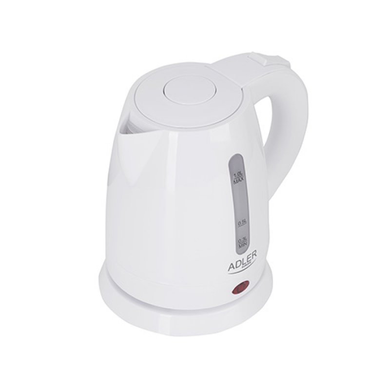 Adler AD 1272 bouilloire 1 L 1600 W Noisettes, Blanc