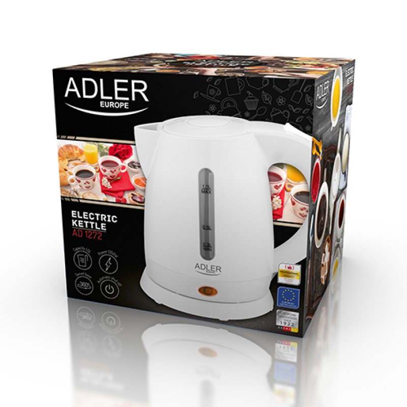 Bouilloire Adler compatible AD 1272 - 1L (Blanc)