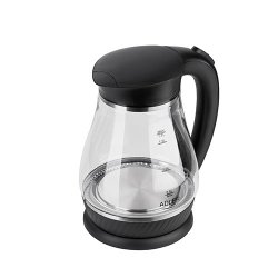 Adler AD 1274 B bouilloire 1,7 L 2200 W Noir, Transparent