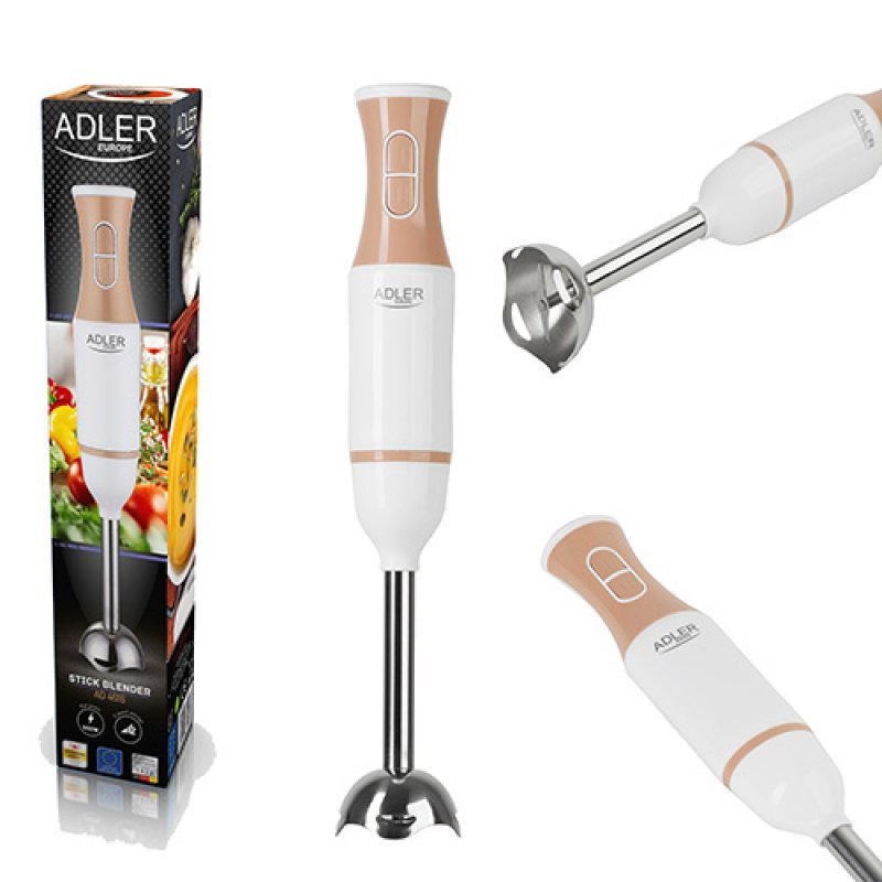 Adler AD 4616 blender Immersion blender 500 W Stainless steel, White