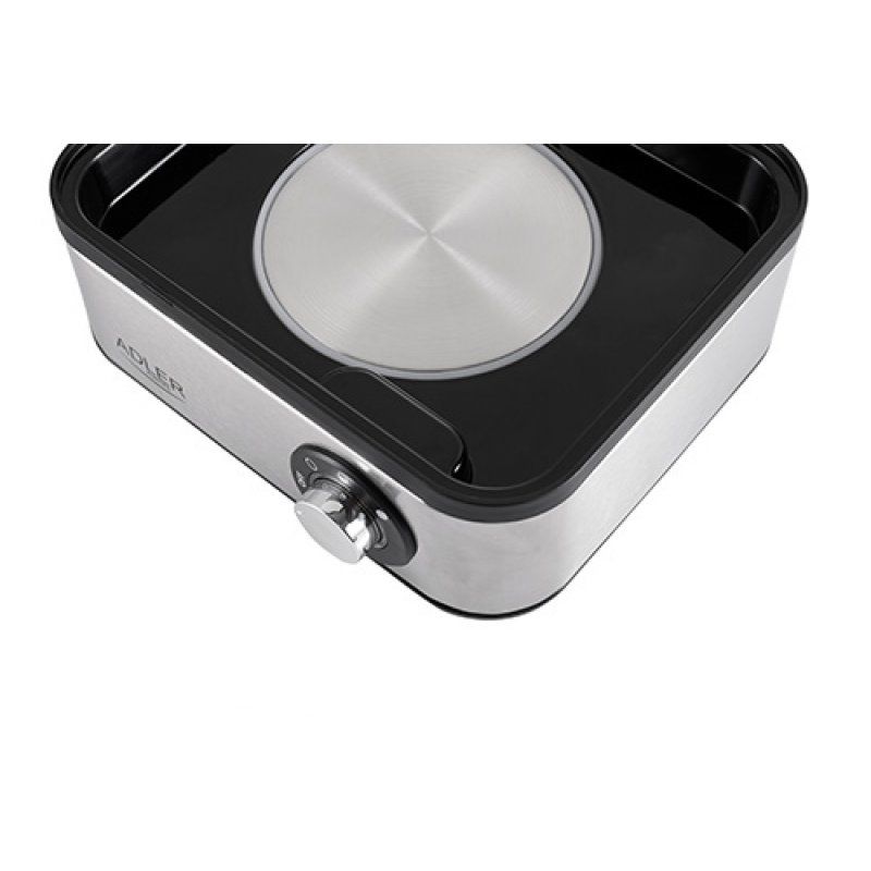 Adler AD 4486 cuiseur d'oeufs 8 œufs 800 W Noir, Acier satin, Transparent