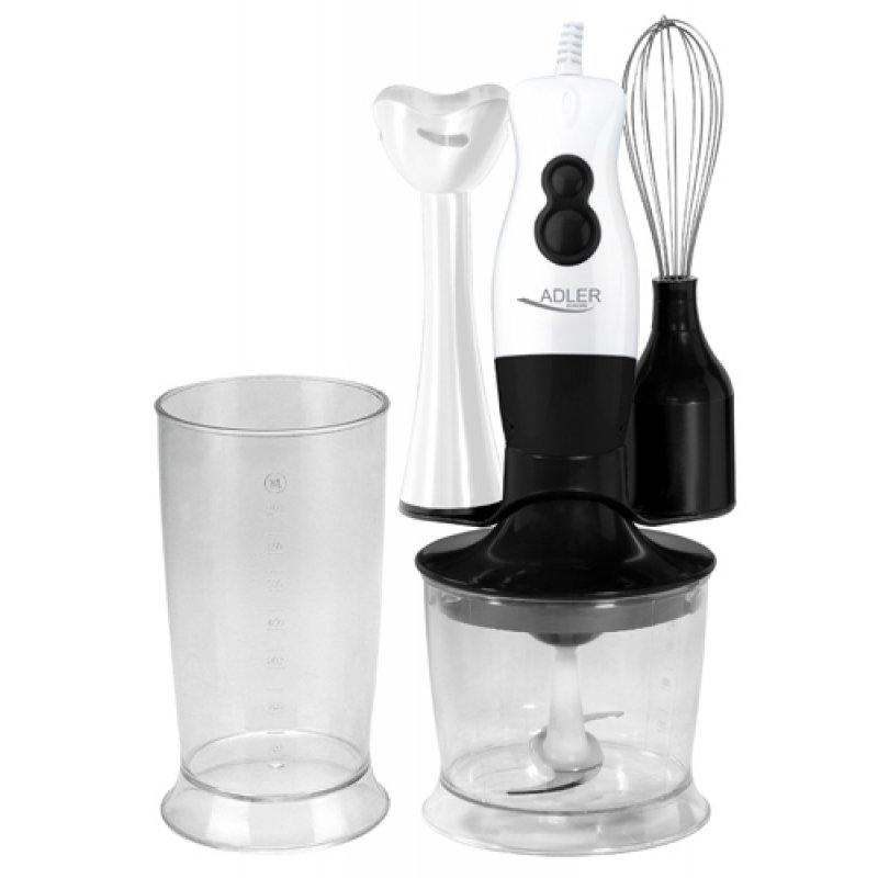 Adler AD 4605 blender Mélangeur de table 200 W Noir, Blanc