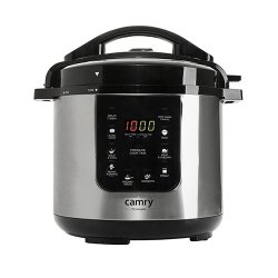 Camry Premium CR 6409 appareil multi-cuissons 6 L 1000 W Noir, Acier inoxydable