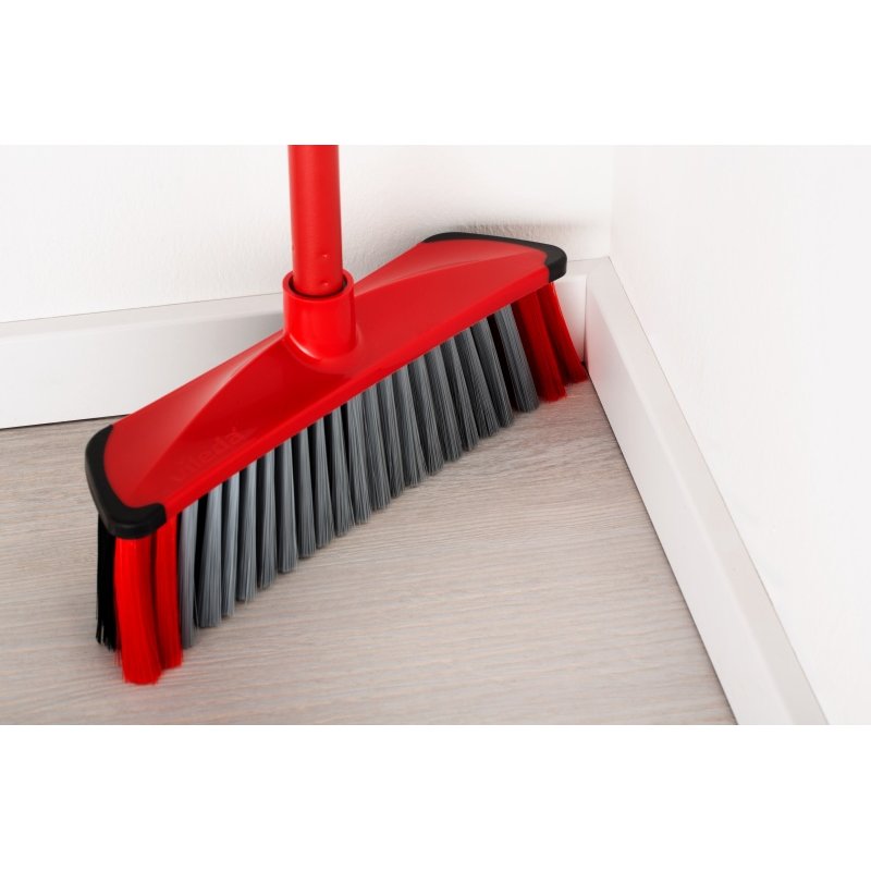 Vileda 4023103173286 broom Indoor Hard bristle Grey, Red