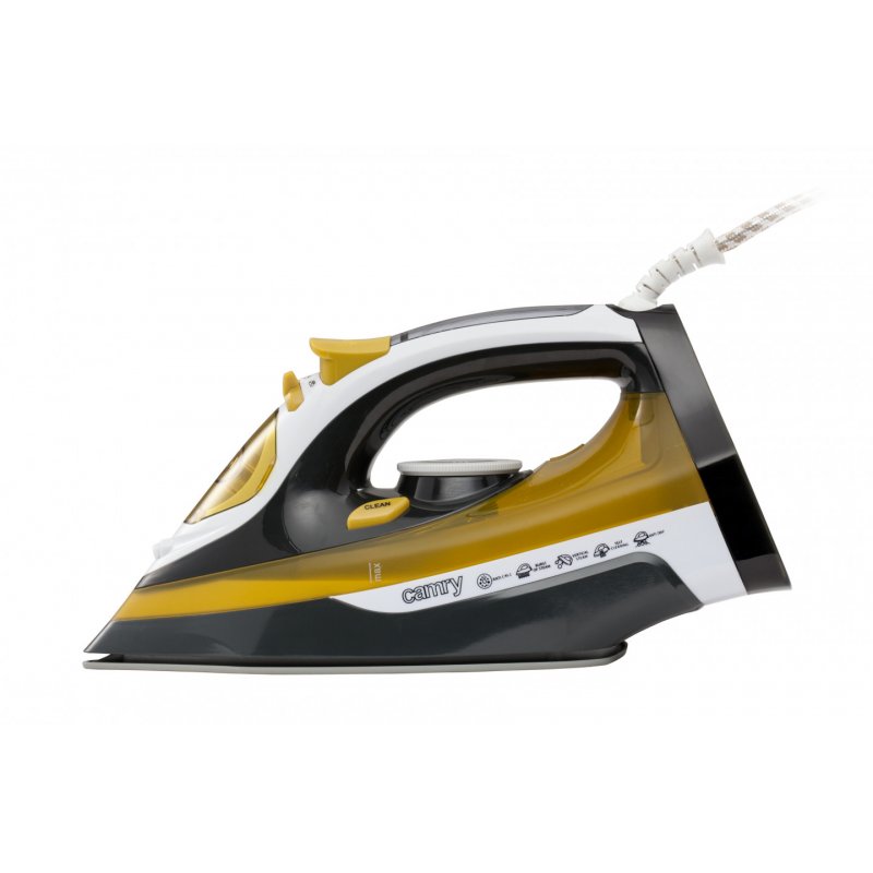 Camry Premium CR 5029 iron Steam iron 2400 W Black, Yellow