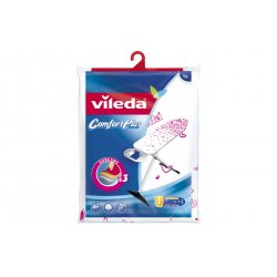 Vileda Comfort Plus Housse de planche à repasser Coton, mousse, Polyester, Polyuréthane Rose, Blanc