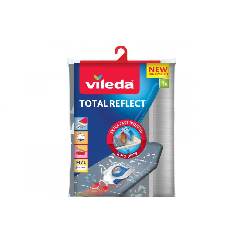 Housse universelle Vileda compatible Total Reflect pour planche à repasser