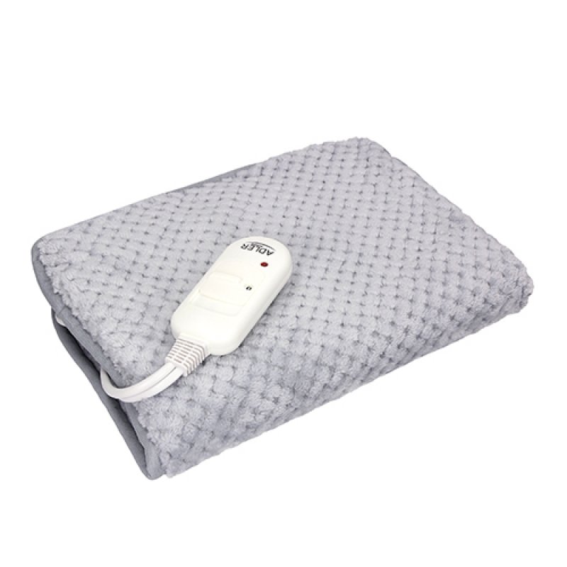 Adler AD 7415 couverture et coussin chauffant Couverture chauffante Gris Toison