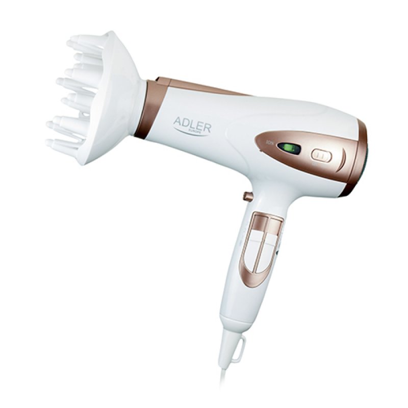 Adler AD 2248 sèche-cheveux 2400 W Bronze, Blanc