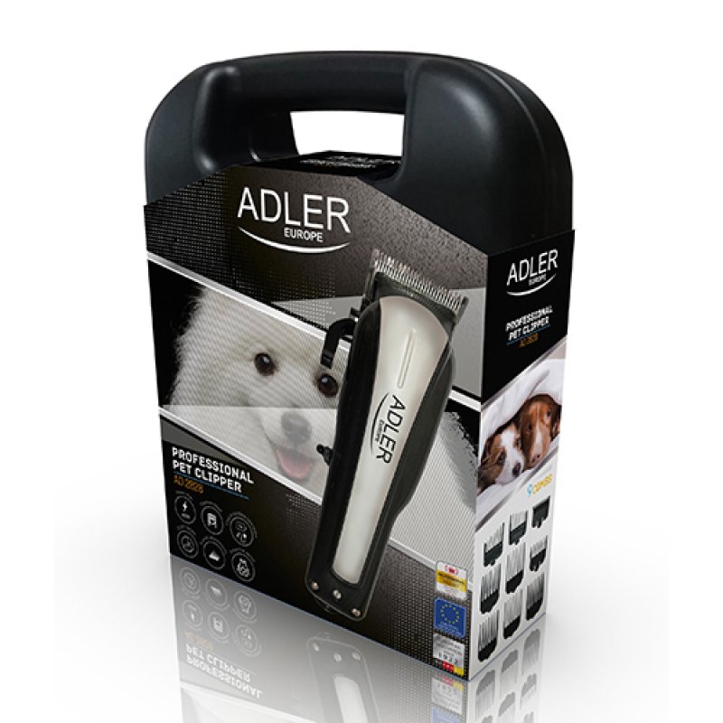Tondeuse pour animaux Adler compatible AD 2828 (Noir/Argent)