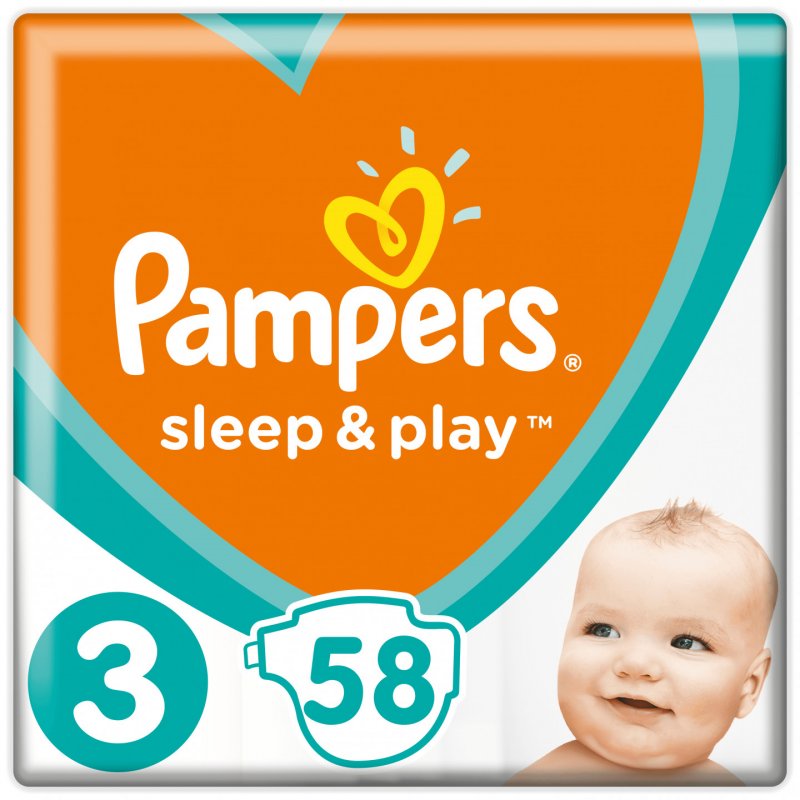 Pampers 81664437 couche jetable Garçon/Fille 3 58 pièce(s)