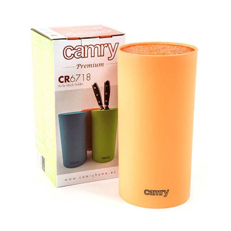 Camry Premium CR 6718o Bloc à couteaux incliné Orange