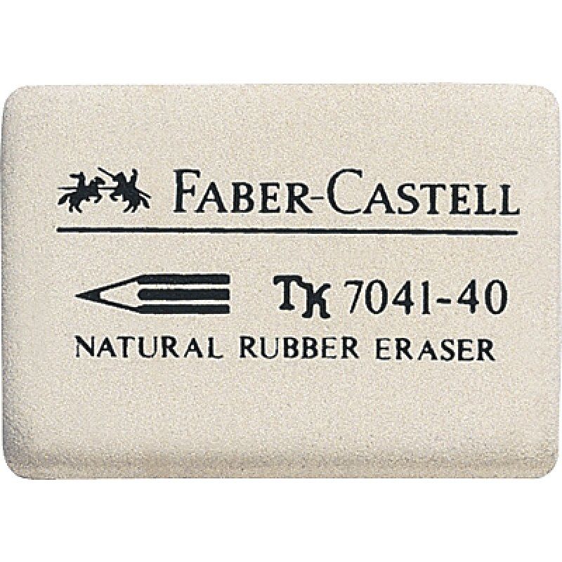 Gomme en caoutchouc Faber-Castell 7041-40 (Blanc)