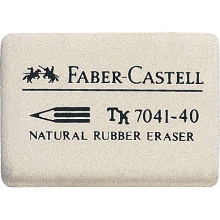 Gomme en caoutchouc Faber-Castell 7041-40 (Blanc)