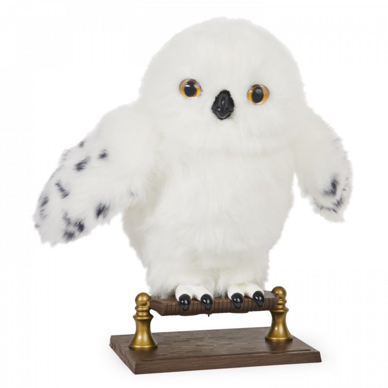 Wizarding World Harry Potter, Enchanting Hedwig Interactive Owl with Over 15 Sounds and Movements and Hogwarts Envelope,
