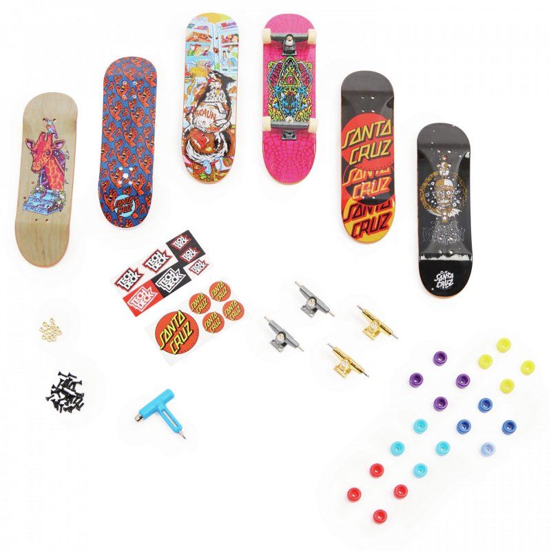 Tech Deck , Sk8shop Fingerboard Bonus Pack, Collectible and Customizable Mini Skateboards (Styles May Vary)