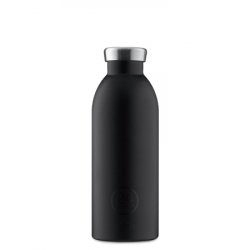24 Bottles - Clima Bottle 0,85 L  - Stone Finish - Tuxedo Black (24B452)