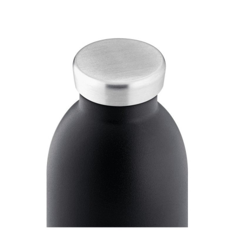 24Bottles 24B452 gourde Utilisation quotidienne, Randonnée 500 ml Silicone, Acier inoxydable Noir