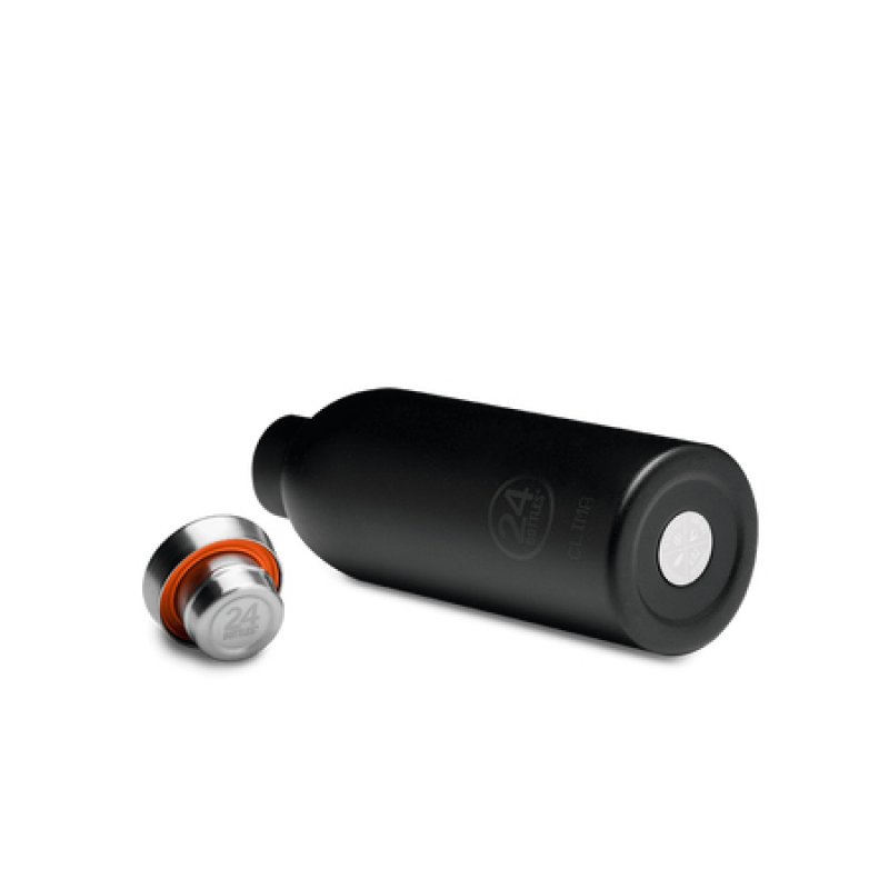 24 Bottles - Clima Bottle 0,85 L  - Stone Finish - Tuxedo Black (24B452)