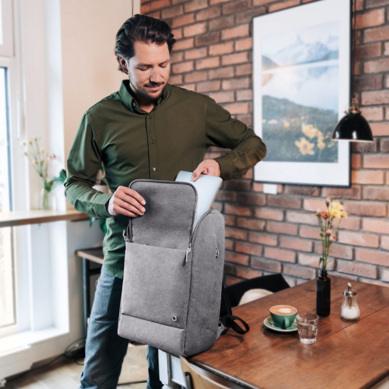 DICOTA Eco MOTION 13 - 15.6" sacoche d'ordinateurs portables 39,6 cm (15.6") Sac à dos Gris