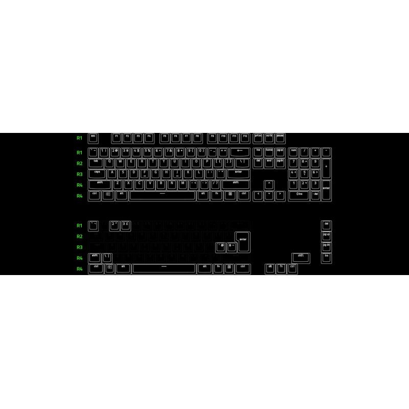 Razer Razer Phantom Pudding Keycap Upgrade Set - weiß