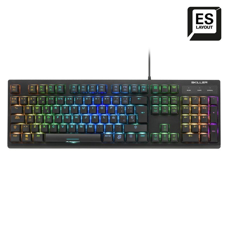 SKILLER SGK30 (schwarz, ES-Layout, Huano Blue)