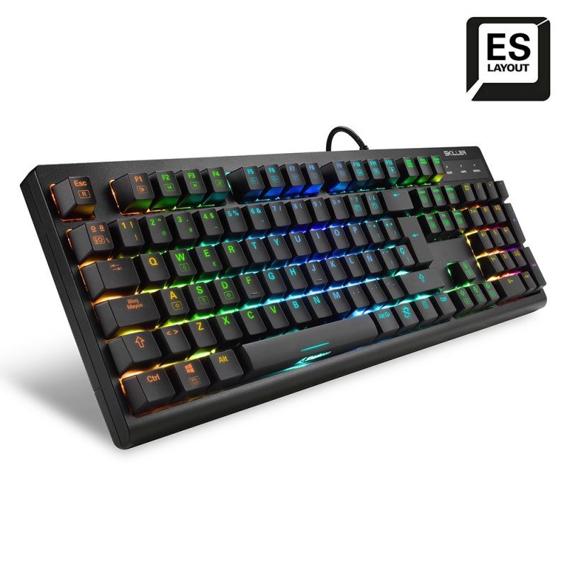 SKILLER SGK30 (schwarz, ES-Layout, Huano Blue)