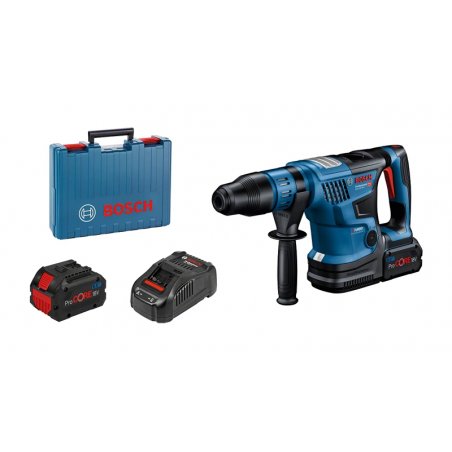 Akku-Bohrhammer BITURBO GBH 18V-36 C Professional (blau/schwarz, 2x Akku ProCORE18V 8,0Ah, Bluetooth Modul, im Koffer)