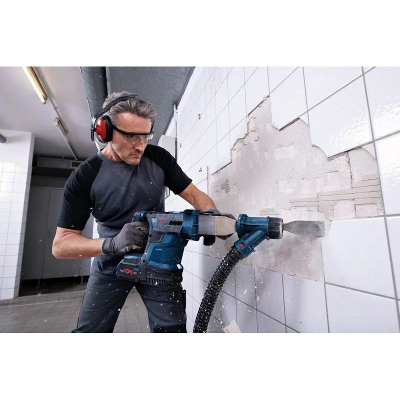 Akku-Bohrhammer GBH 18V-34 CF Professional (blau/schwarz, 2x Akku ProCORE18V 8,0Ah, Bluetooth Modul, Koffer)