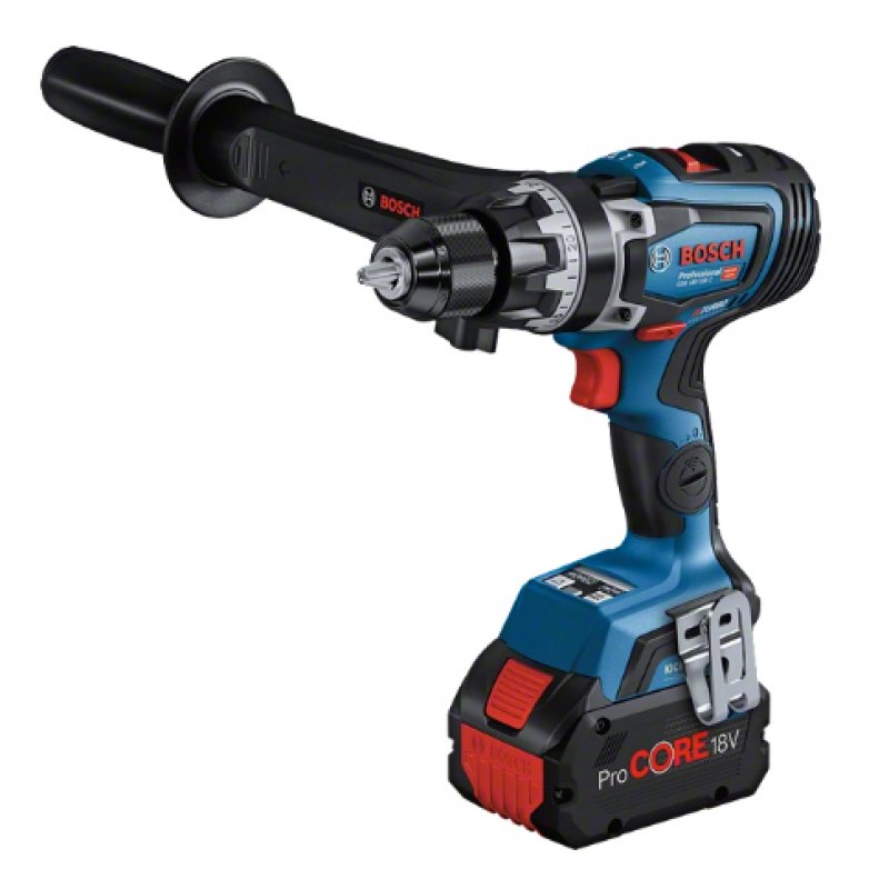 Akku-Schlagbohrschrauber BITURBO GSB 18V-150 C Professional, 18Volt (blau/schwarz, 2x Akku ProCORE18V 8,0Ah, Bluetooth M