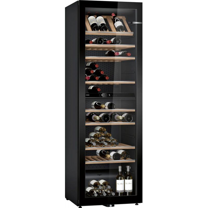 Bosch Serie 6 KWK36ABGA refroidisseur à vin Refroidisseur de vin compresseur Pose libre Noir 199 bouteille(s)
