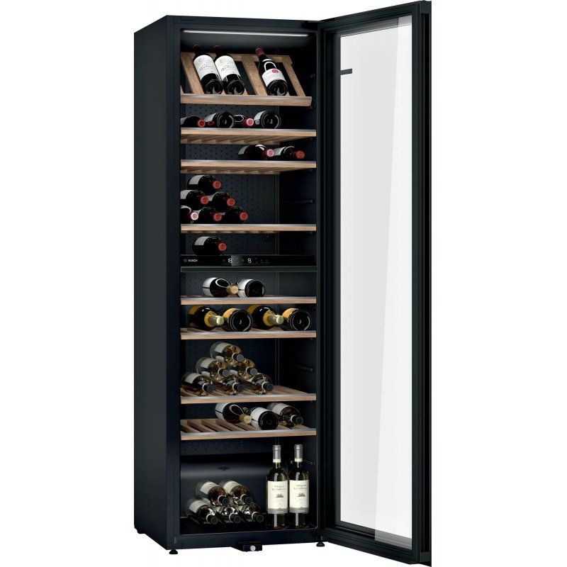 Bosch Serie 6 KWK36ABGA refroidisseur à vin Refroidisseur de vin compresseur Pose libre Noir 199 bouteille(s)
