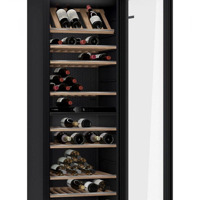 Bosch Serie 6 KWK36ABGA refroidisseur à vin Refroidisseur de vin compresseur Pose libre Noir 199 bouteille(s)