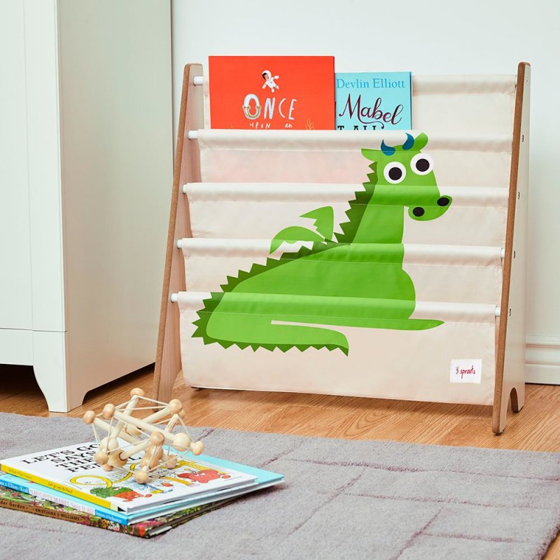 3 Sprouts compatible - Book Rack - Green Dragon
